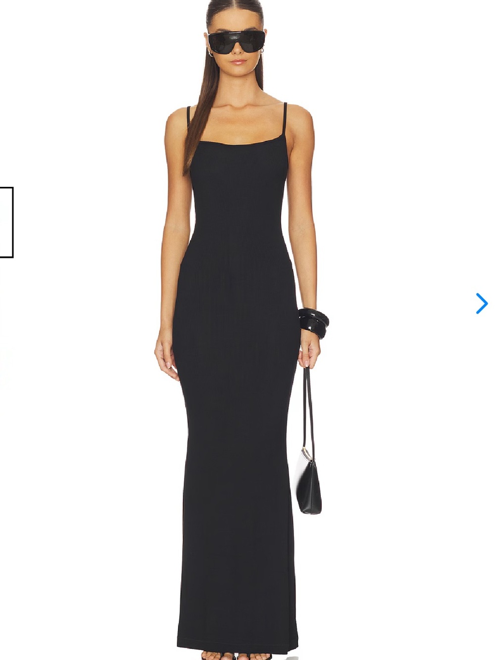 Skims Soft Lounge Slip Dress Black Size XSP NWTS - Picture 6 of 6